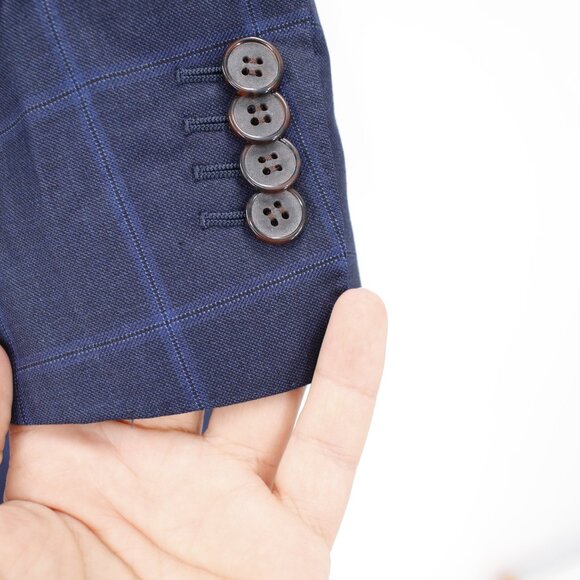 Suitsupply Sport Coat Mens 38R Lazio Slim TWo Button Plaid Pure Wool Super 110s - Picture 2 of 16